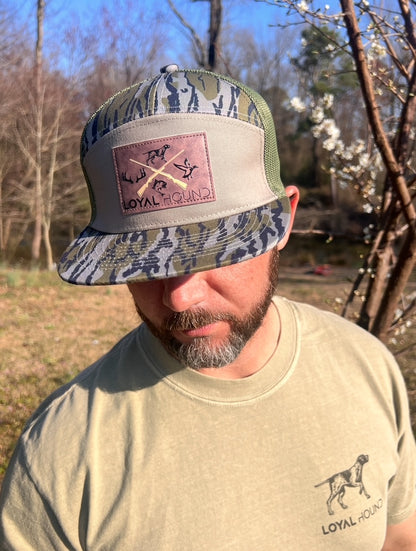 7-Panel Loyal Hound Bottomland Camo Hat
