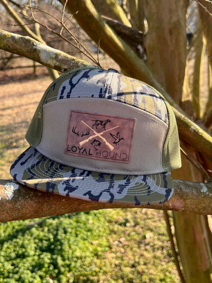 7-Panel Loyal Hound Bottomland Camo Hat